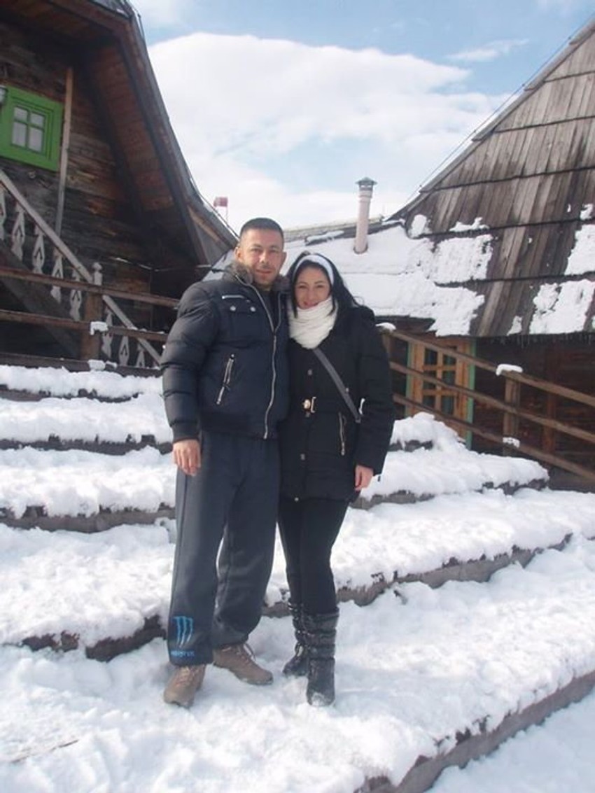 Stevan Katilović sa suprugom Nenom