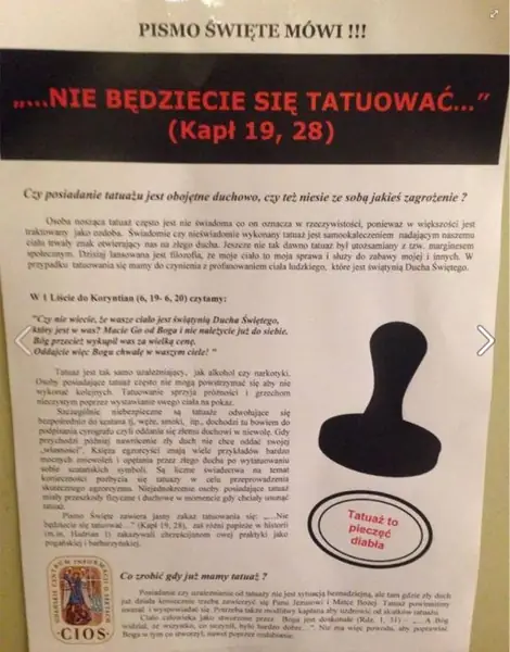 A czy ty masz na swoim ciele tatuaże, które otwierają cię na złego ducha?