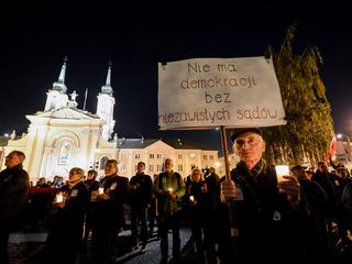 Protest " Wolne s?dy " w Warszawie