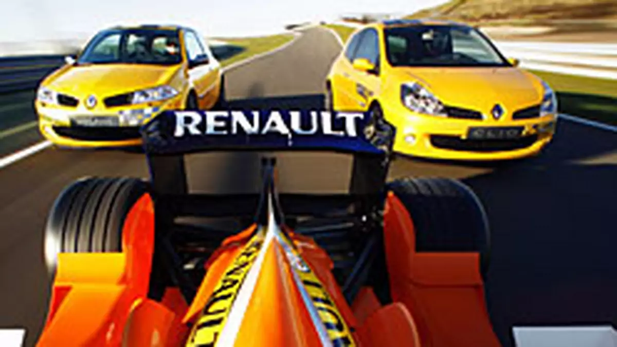 Renault Megane R26 i Clio R27 kontra bolid F1 (wideo)