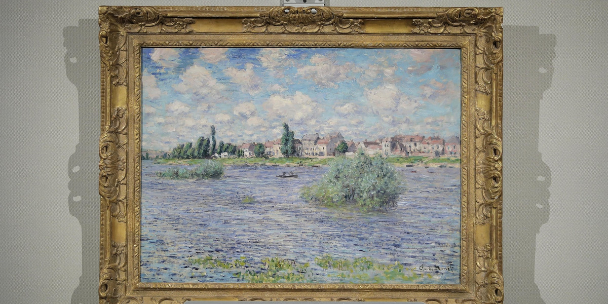 Obraz Claude'a Moneta "La Seine a Lavacourt" to jedna z ozdób kolekcji Rockefellerów