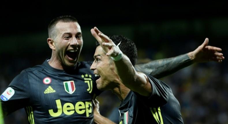 Cristiano Ronaldo and Federico Bernardeschi scored to keep Juventus' 100 percent record in Serie A.