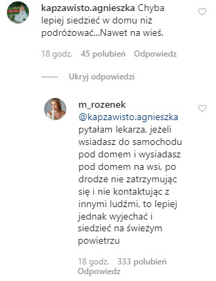 Małgorzata Rozenek-Majdan na Instagramie