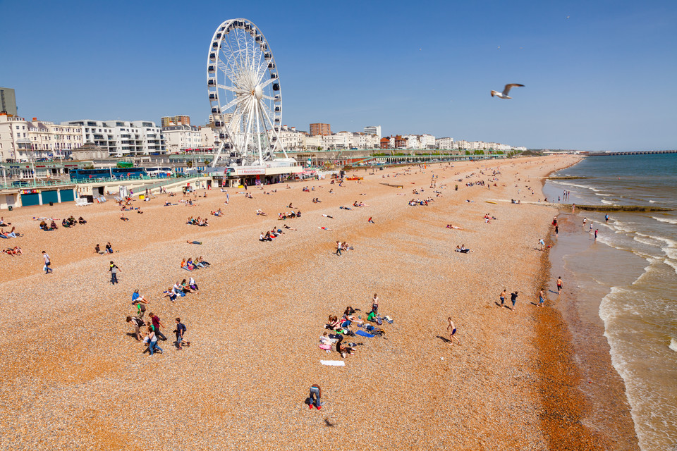 Plaża w Brighton, Wielka Brytania