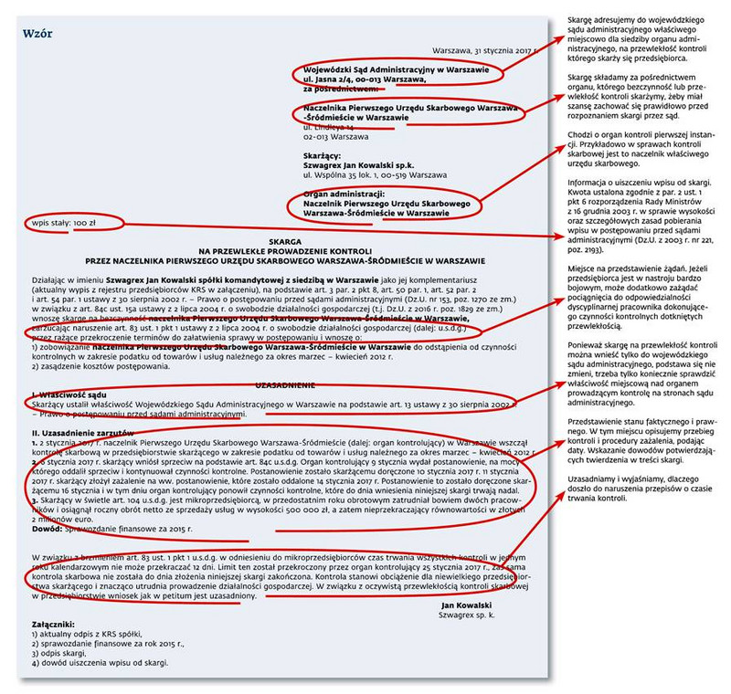 Skarga na przewlekłe prowadzenie kontroli