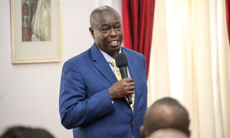 President William Ruto addressing a delegation of Jubilee MPs at State House on Wednesday, February 8, 2023
