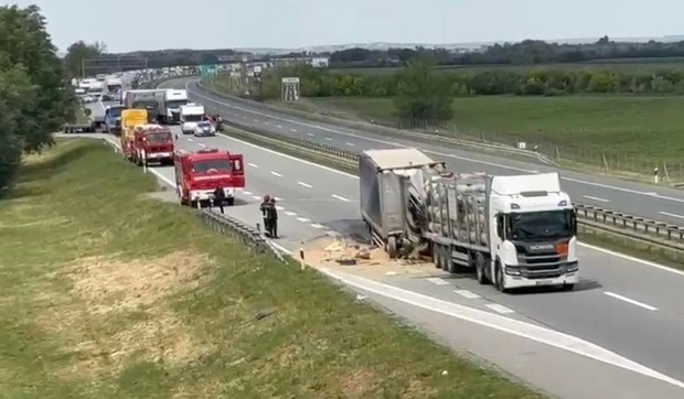 Curenje gasa na auto-putu kod Stare Pazove