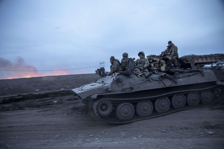 Ukraińscy żołnierze w pobliżu Awdijiwki, 4 marca 2024 r.
