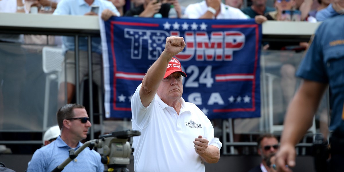 Donald Trump wspierał LIV Golf.