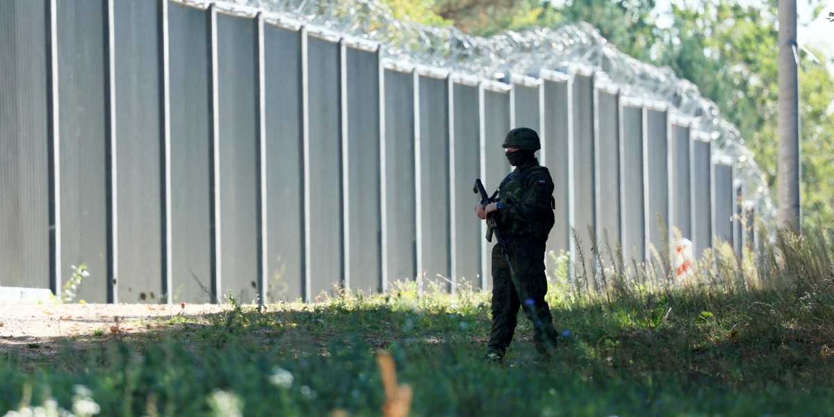 Granica w Krynkach w województwie podlaskim.