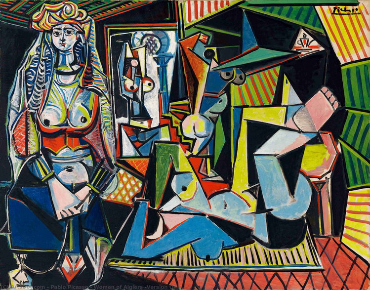 Obraz Picassa z serii "Les Femmes d'Alger" — wersja O, został sprzedany na aukcji za blisko 180 mln dol. Cykl 15 obrazów i licznych rysunków hiszpańskiego artysty powstał w latach 1954-1955