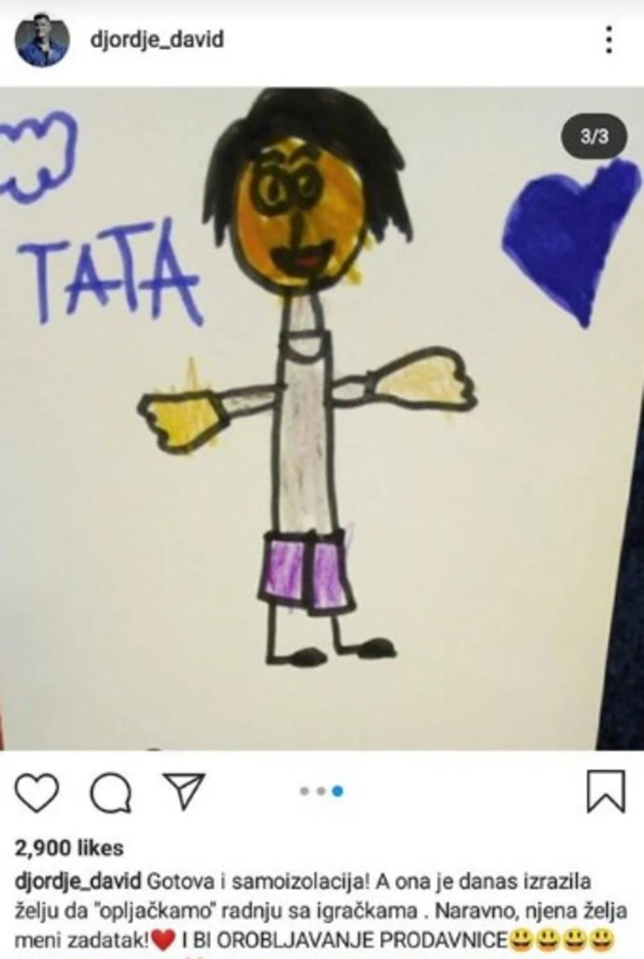 Objava Đorđa Davida