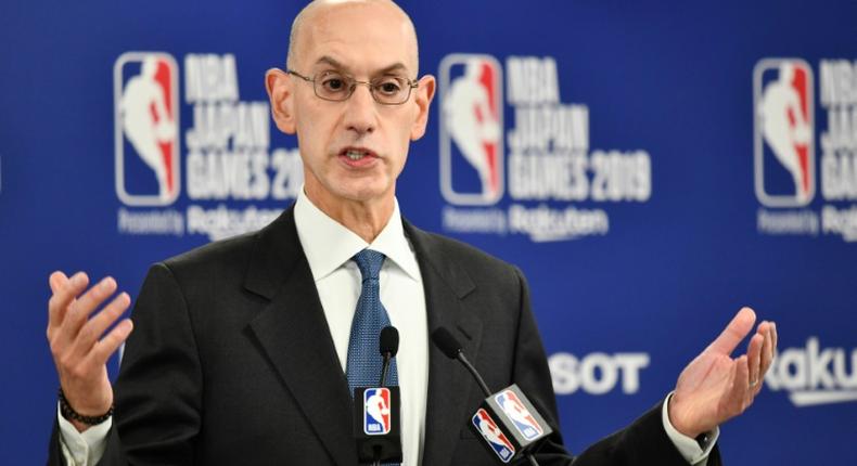 NBA commissioner Adam Silver said he supported freedom of expression in American basketball