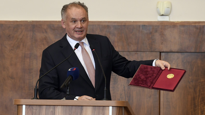 Andrej Kiska odznaczony Orderem Orła Białego