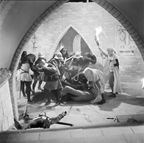 Realizacja filmu 'Krzyżacy' w reżyserii Aleksandra Forda