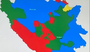 Nova mapa BiH pravila se usred Zagreba