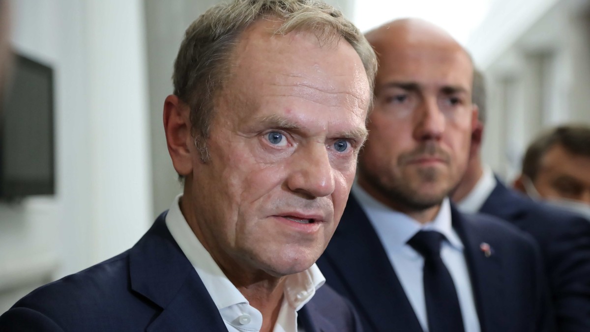 Donald Tusk i Borys Budka