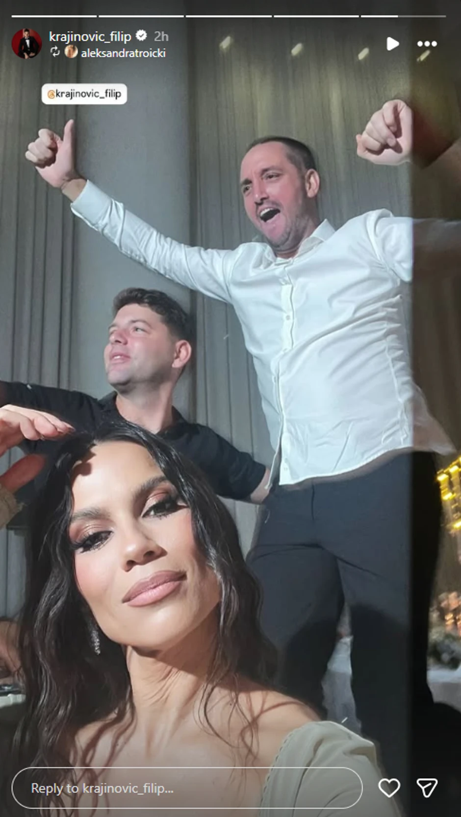 Filip Krajinović i Viktor Troicki na svadbi kolege