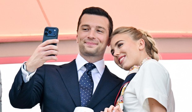 Jordan Bardella i  Princess Maria Carolina of Bourbon