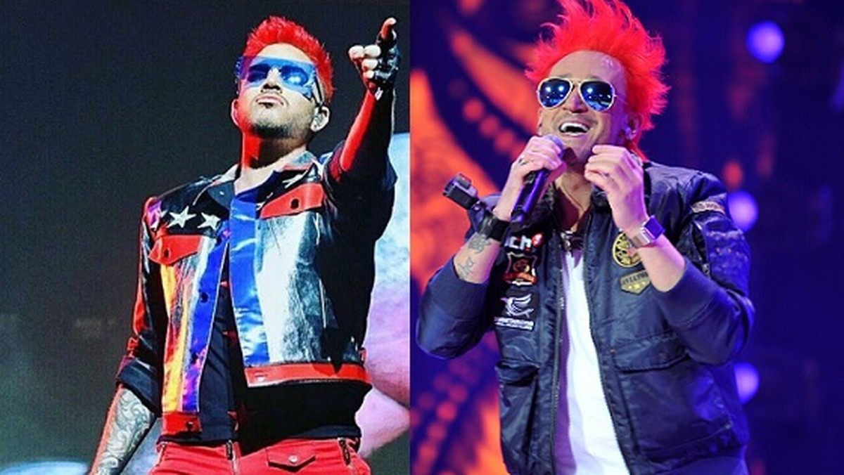 Adam Lambert przefarbował włosy na czerwono. Taką fryzurę w Polsce wylansował lata temu Michał Wiśniewski. Teraz wokalista zespołu Queen do złudzenia przypomina lidera grupy Ich Troje.