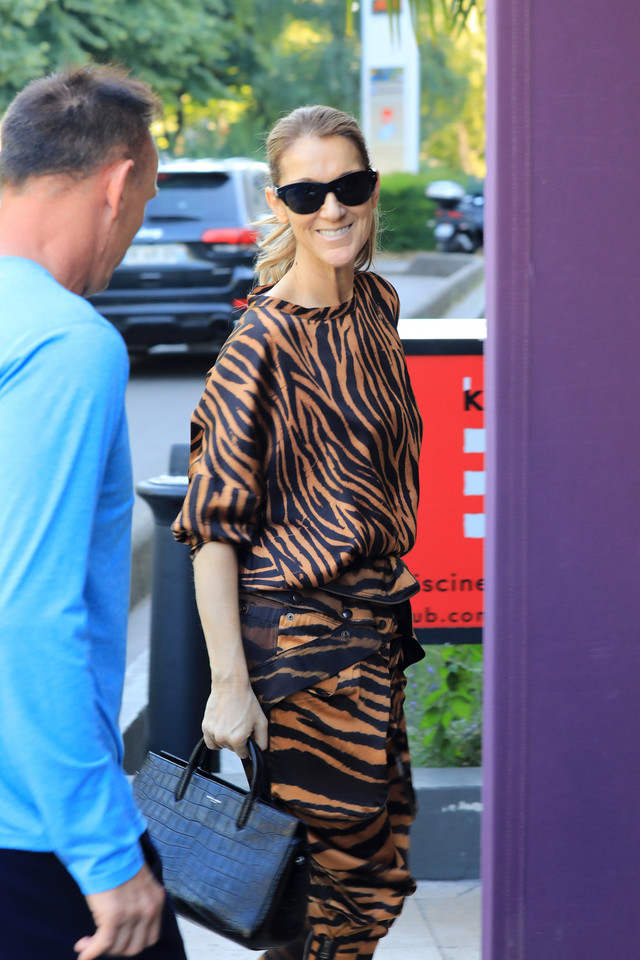 Celine Dion w tygrysiej stylizacji