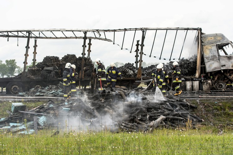 Karambol na autostradzie A4