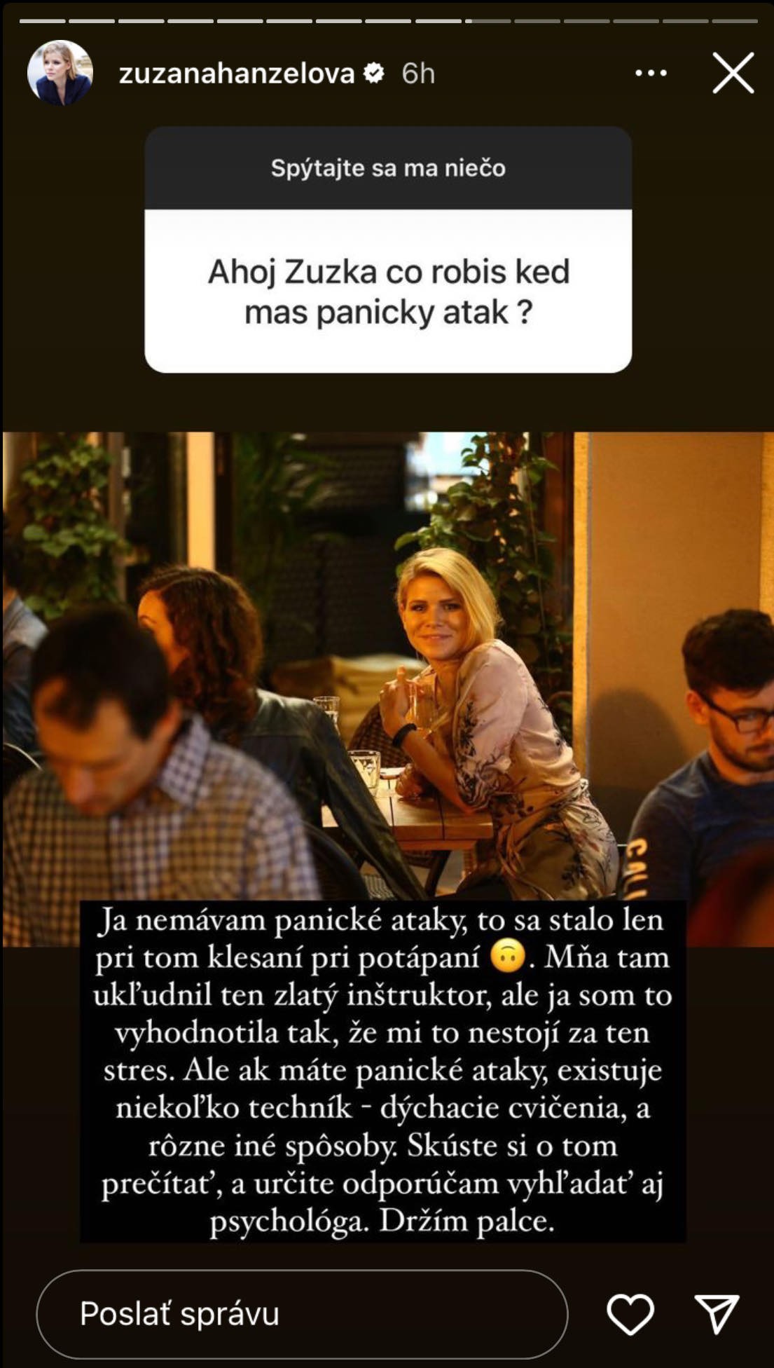 Pomohol jej inštruktor.