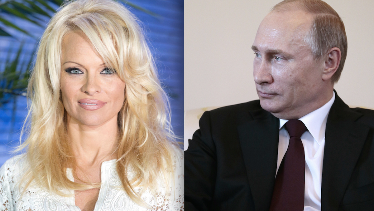 pamela anderson, putin, list