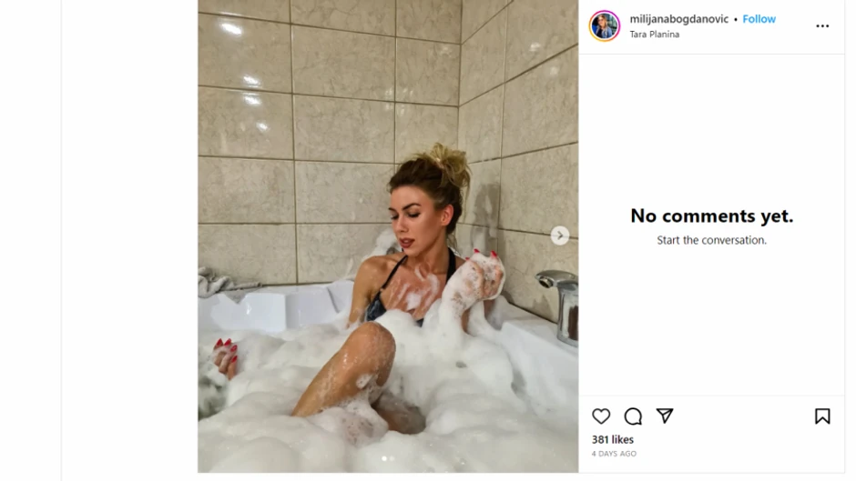 Milijana Bogdanović u kadi