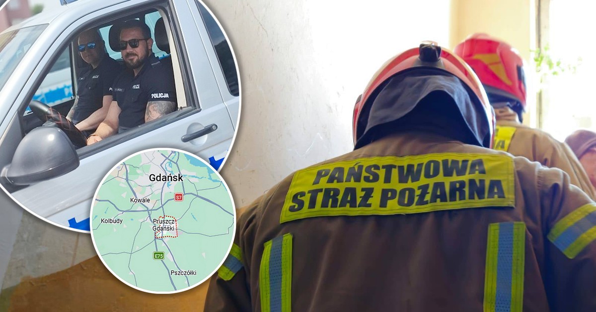 Ratunkowa akcja w Pruszczu Gdańskim – 88‑letnia uratowana