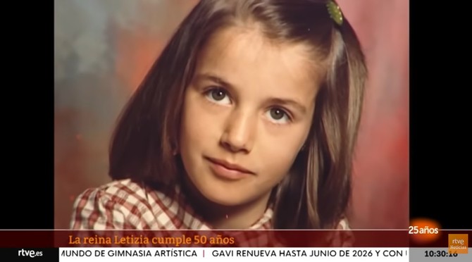 Kraljica Leticija kao devojčica