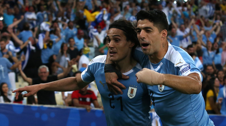 Cavani (balra) és Suárez is az uruguayi keretben / Fotó: Getty Images