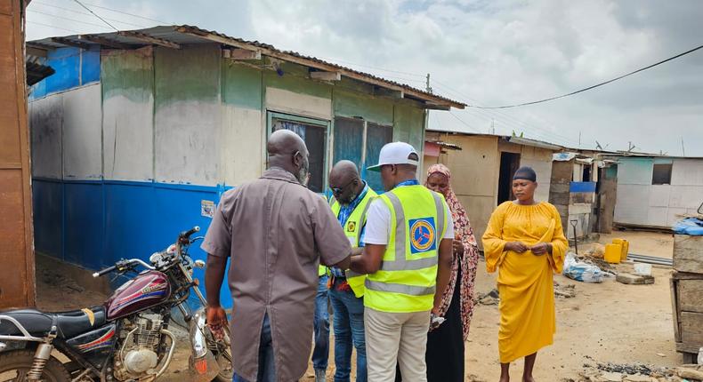 ECG officials at Gbetsile