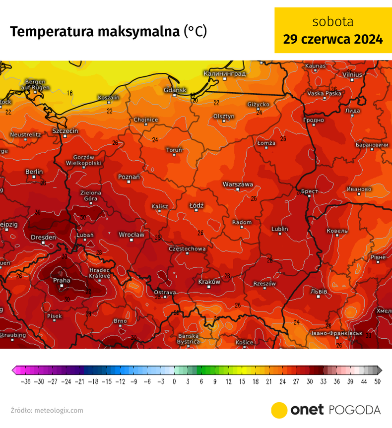 Fala upałów nieco zwolni w sobotę