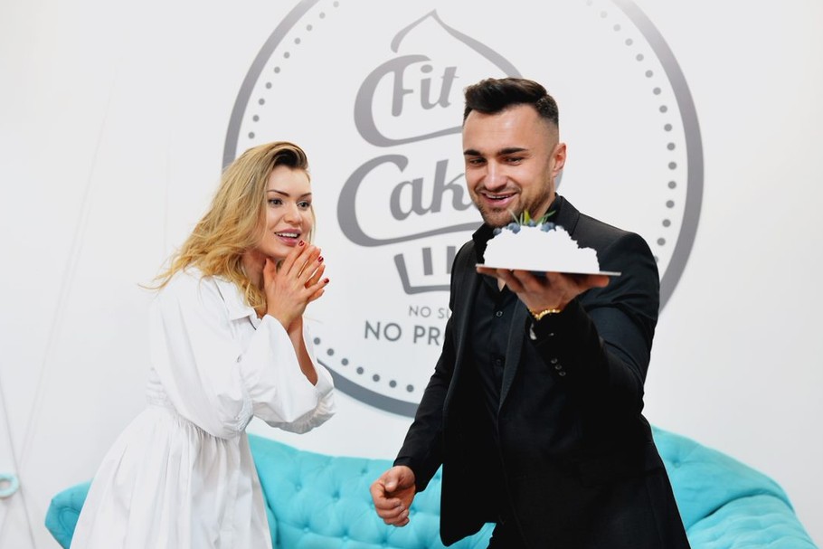 Ewelina Choińska i Rafał Kościuk, właściciele Fit Cake 