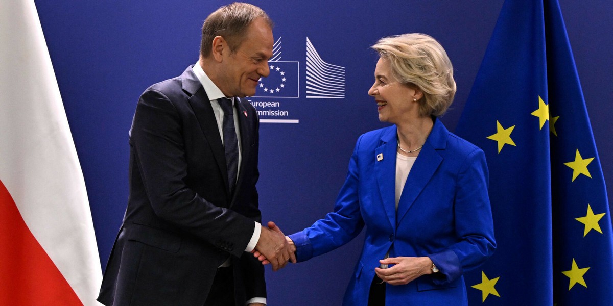 Ursula von der Leyen oraz Donald Tusk