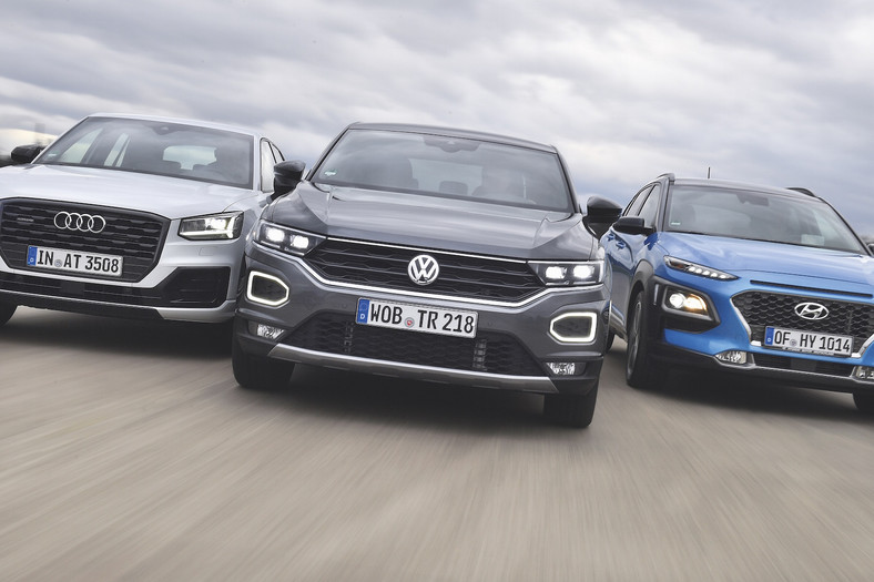 Volkswagen T-Roc kontra Hyundai Kona i Audi Q2