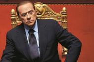 Premier Silvio Berlusconi podczas debaty w Senacie, Rzym, czerwiec 2011 r.