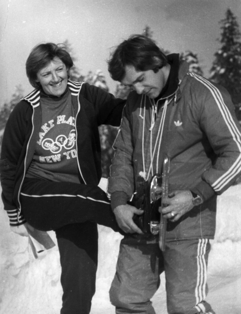 Erwina Ryś-Ferens with her husband and coach Krzysztof
