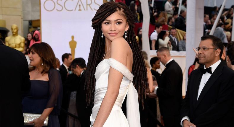 Zendaya attends the 2015 Oscars in Hollywood.Kevork Djansezian/Stringer/Getty Images