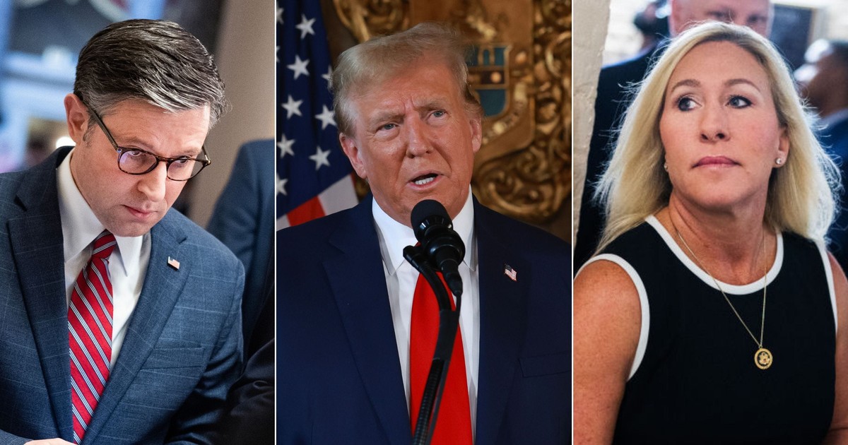 Trump says MTG has 'a lot of respect' for Speaker Mike Johnson, but her ...