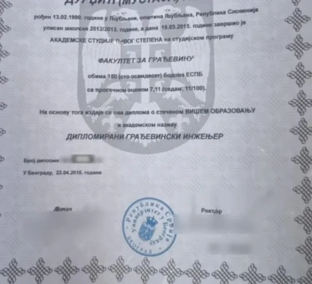 EVO ŠTA JE PO OBRAZOVANJU ASMIN DURDŽIĆ: Istina isplivala na videlo, Mustafa sve otkrio