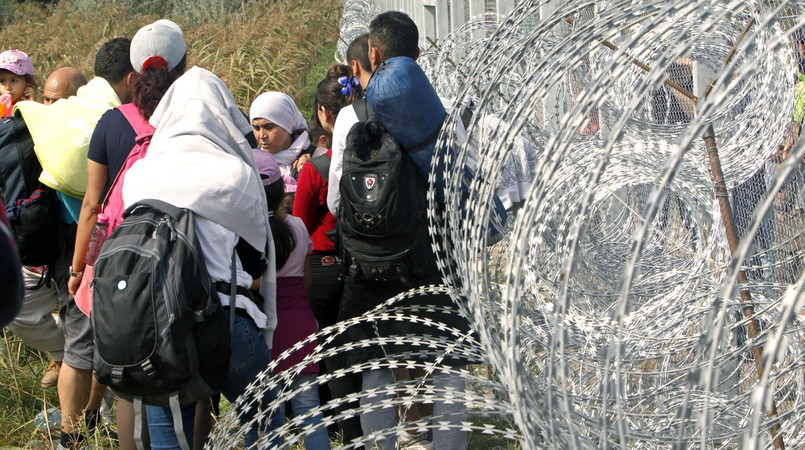 Imigranci na serbsko-węgierskiej granicy