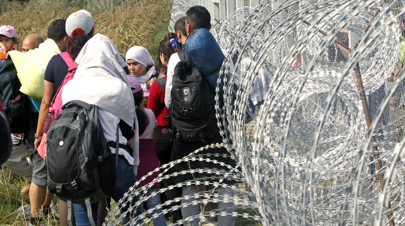 Imigranci na serbsko-węgierskiej granicy