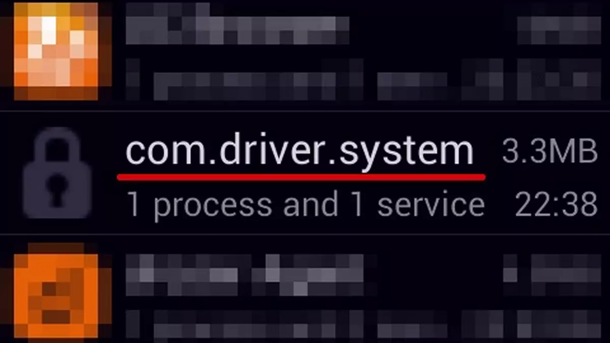 Android.Wormle.1.origin - robak SMS widoczny jako usługa systemowa com.driver.system