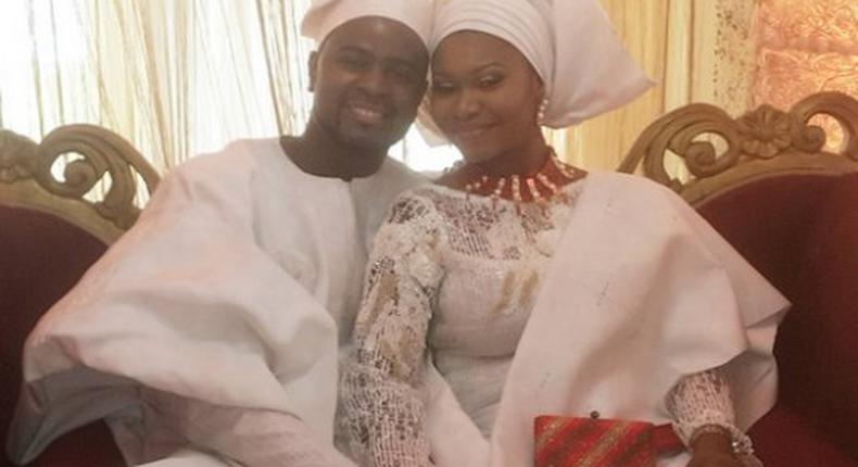 The newlyweds - DJ Xclusive and Tinuke Ogundero