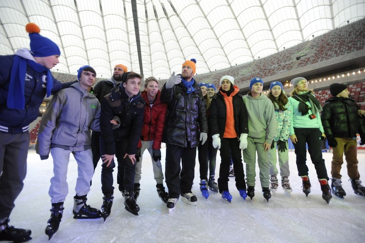 Anna Lewandowska poprowadziła lekcję WF na Stadionie Narodowym