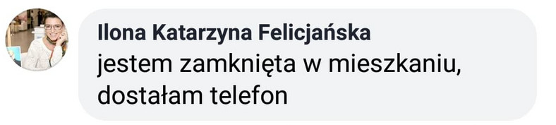 Ilona Felicjańska na Facebooku