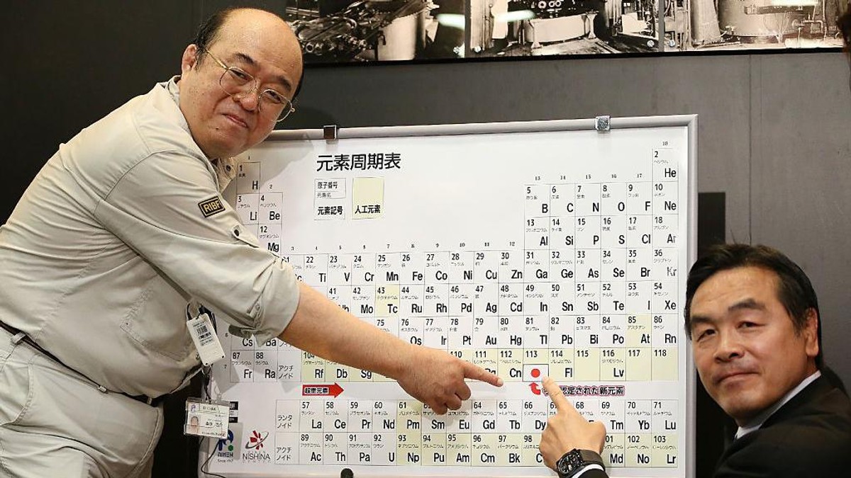 Četiri nova elementa dodata su u periodni sistem 2016. među kojima je element 113 (nihonijum), otkriven u Institutu Riken u Japanu | Foto: AFP via Getty Images