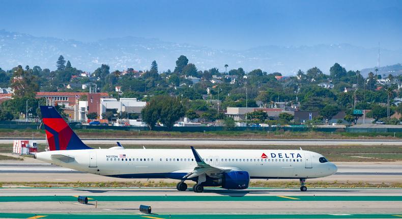 A Delta Air Lines plane.AaronP/Bauer-Griffin/GC Images via Getty Images